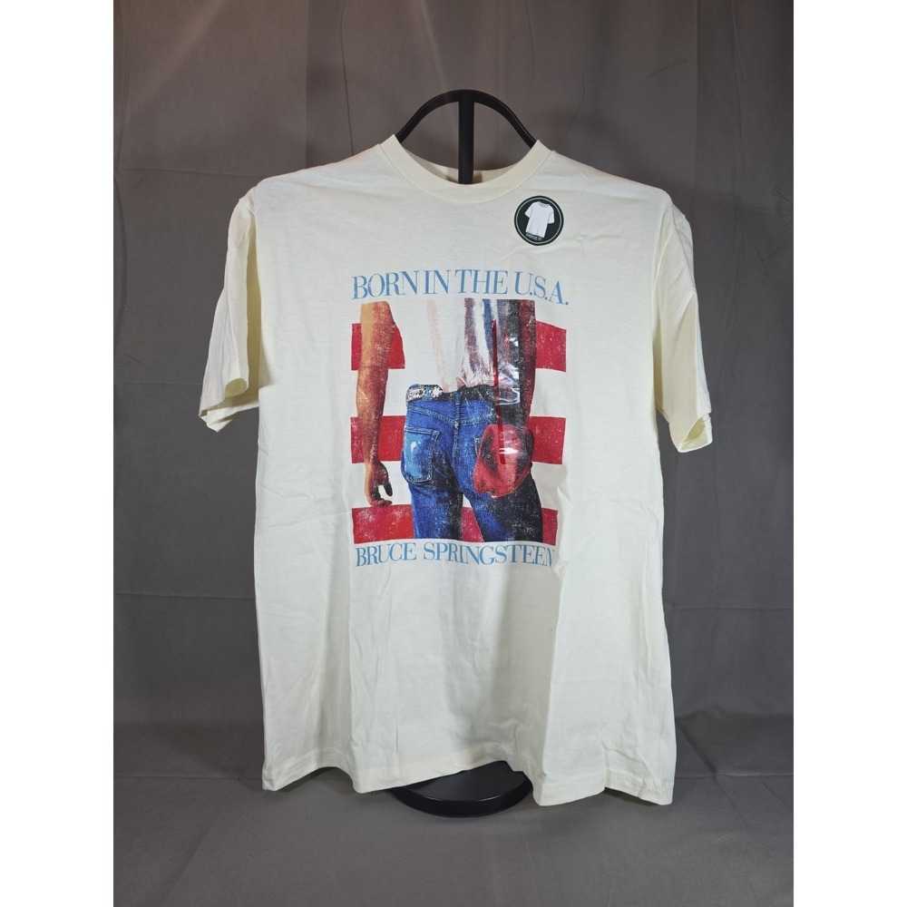 Bruce Springsteen - "Born In The USA".   Cream Size Extra Small T-Shirt